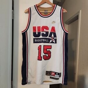 VINTAGE Nike Jersey USA Basketball Dream Team Magic Earvin Johnson 90's MSTR